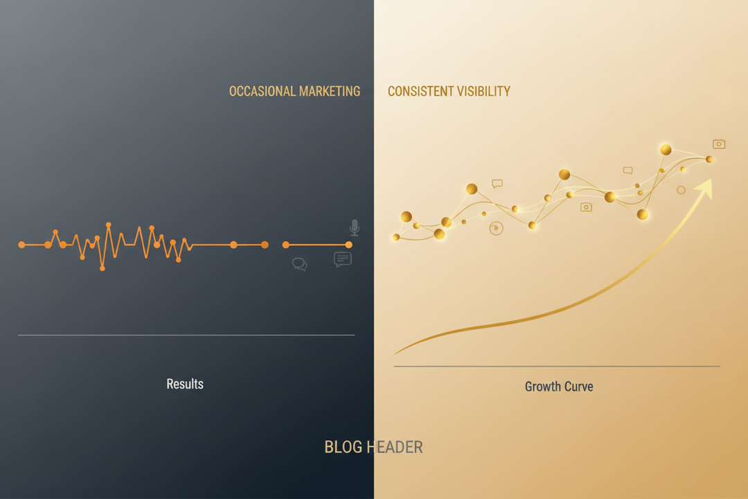 Why Consistent Visibility Matters More Than Occasional Marketing