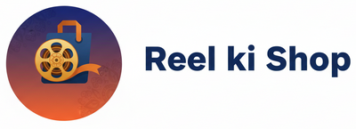 Reel ki Shop Wide Logo - White Background